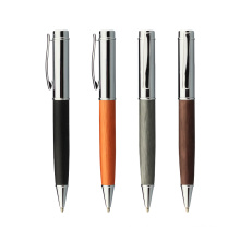 Promotional item thick metal pen nib ballpoint pen with custom printed logo